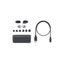 画像をギャラリービューアに読み込む, 付属品とともに並べたSONY WF-1000X
