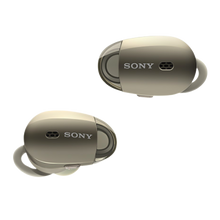 画像をギャラリービューアに読み込む, 全体を写したSONY WF-1000Xのシャンパンゴールド