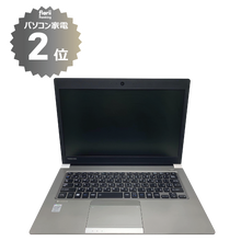 画像をギャラリービューアに読み込む, 正面から写る開いた状態のDynabook dynabook R634