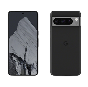 正面と背面から見たGoogle Pixel 8 PrのObsidian