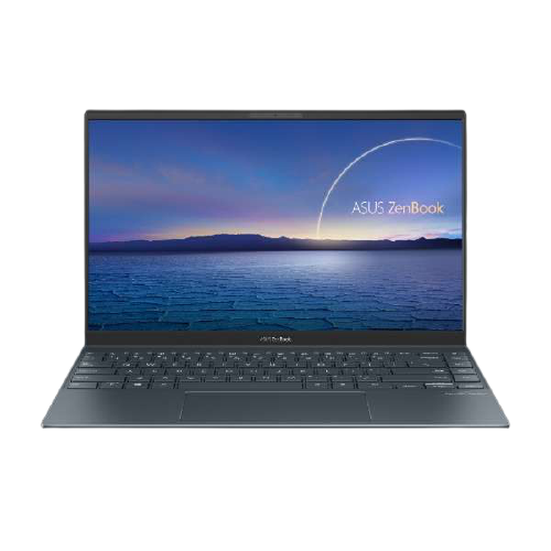 正面から見た開いた状態のASUS エイスース ZenBook 14