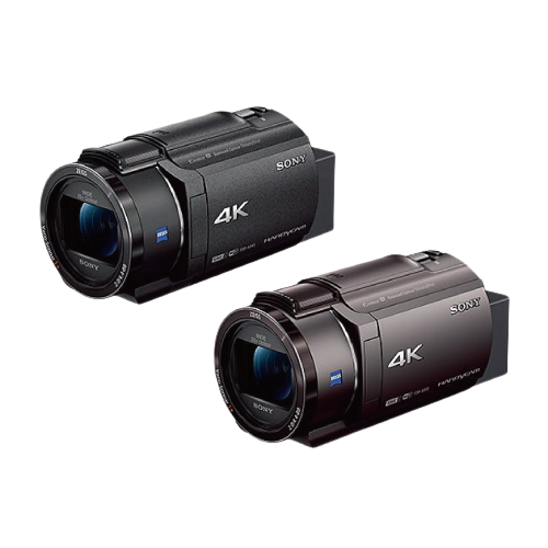 2台並んだ、ソニー デジタル4Kビデオカメラレコーダー FDR-AX45