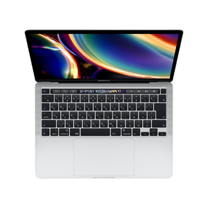 上からみたアップルジャパン MacBook Pro 13インチ（シルバー）