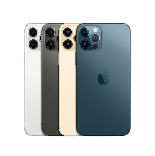 四色並べて裏面を写したiPhone12 Pro