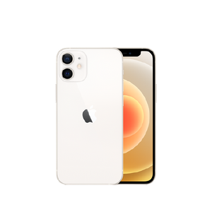 おもて面と裏面を写したiPhone12 miniのホワイト