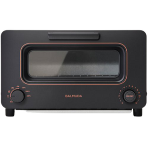 正面から見た、BALMUDA バルミューダ The Toaster ブラック (K05A-BK）
