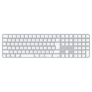 上からみたアップルジャパン Appleシリコン搭載Macモデル用 Touch ID搭載 Magic Keyboard テンキー付 - 日本語（JIS）